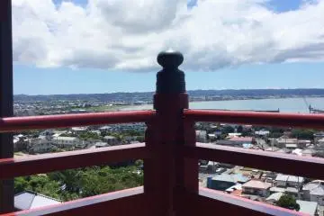 Looking out over Tateyama City from the veranda