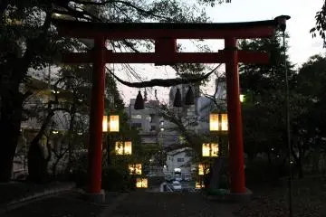 Shrine at dusk