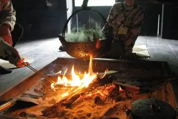 Irori - a fireplace in a minka