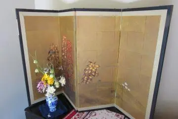 Modern byobu folding screen