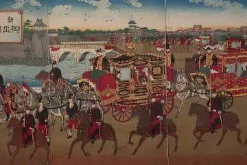 One highlight on display is an ornate carriage used by Emperor Meiji when he signed the Japanese constitution in 1889