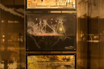 I witness images from the air raids of Osaka during WWII
