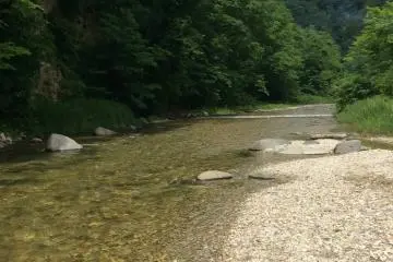 Kuribara River: beautiful clear water