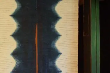 <p>Noren curtain at the door to our dining room</p>
