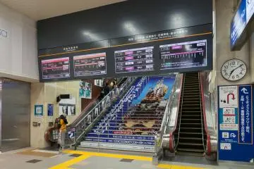 Part of the Tobu Railway portion of Asakusa Station