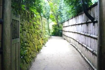 <p>Walk through this narrow laneway once you go through the bamboo gate that is easy to miss</p>