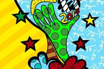 Britto was the official artist for the 2014 FIFA World Cup