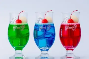 Stained glass cream sodas