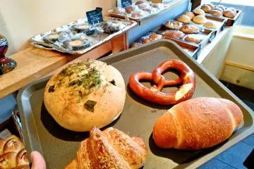 Grab a tray and start selecting your own bread