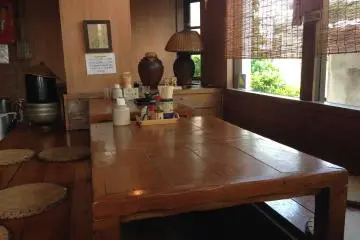 <p>There are five tables and four tatami style tables to sit at</p>