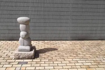 Sculpture at the entrance