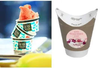 Rose gelato and rose herbal tea are a couple of the rose-flavored options (Public Domain)