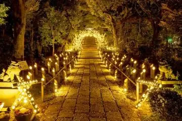Around 1000 bamboo lights will decorate the grounds of Hana Biyori (Public Domain)