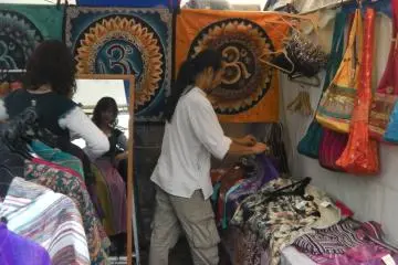 Clothes and cloths with Indian prints and styles
