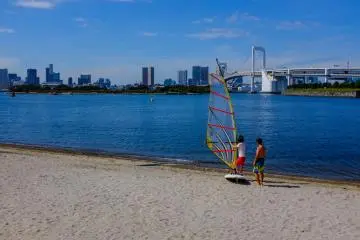 Odaiba Marina Park is a great place to try something different in Tokyo