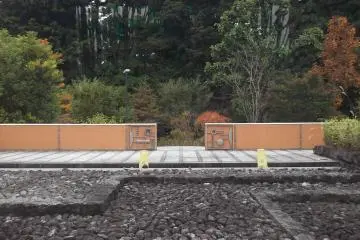 Looking out from the museum