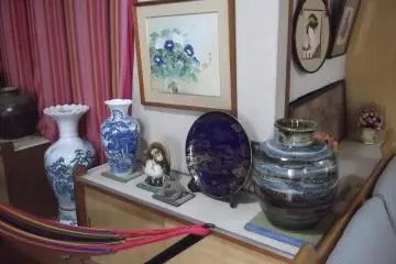 Some of the hotel's eclectic decor