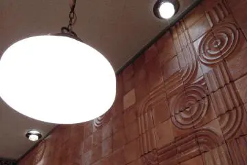 The wooden all carving and old retro lighting