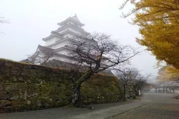 Walking around the castle keep