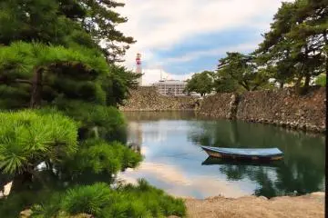 Moat at Takamatsu Castle Ruins
