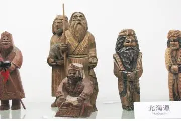 Carved figurines from Hokkaido