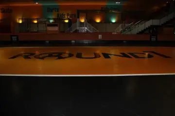 <p>The fifth floor arena is used for mini motor cycle racing and for roller skating</p>