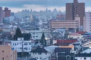 Sunrise  from Hotel Washington, Aizu-Wakamatsu