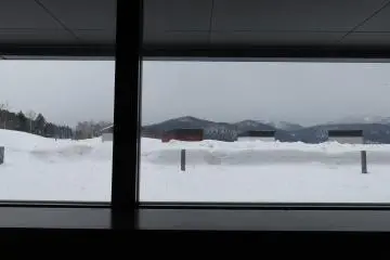 The silence of the snow outside reminds me of a scene from a Nordic movie