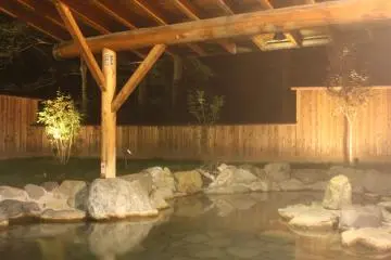 Splash into this open air bath and see the stars at night