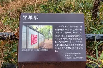 Sign about the original wall