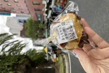 Vegan muffin from one of the stalls