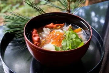 Taste the flavors of the ocean with Sea squirt zoni