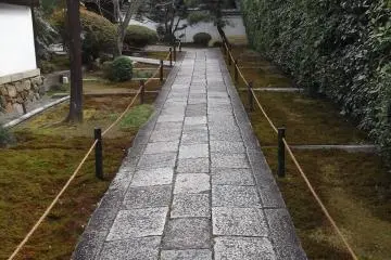 The approach to the temple