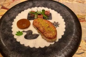 Duck foie gras crepe