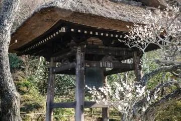 The temple bell tower.