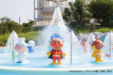 The Anpanman pool area provides fun for the little ones