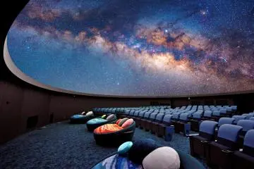 The four planet seats can be seen above