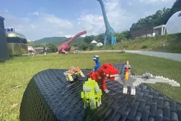 Dinosaur-themed gifts at the moment help make the family glamping experience even more special