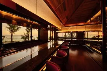 The beautiful view from Rainbow, the resort's teppanyaki restaurant