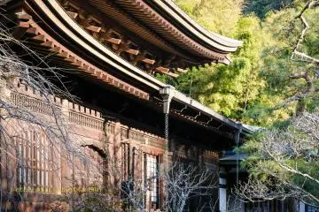 Intricate woodwork of the main hall
