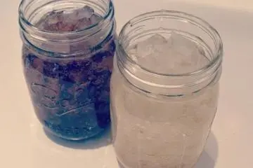 Homemade drinks served on the menu
