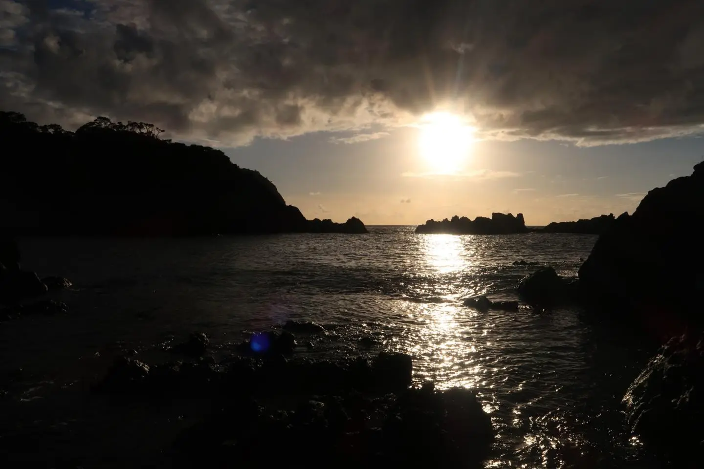 An awe-inspiring sunset on Oura Beach