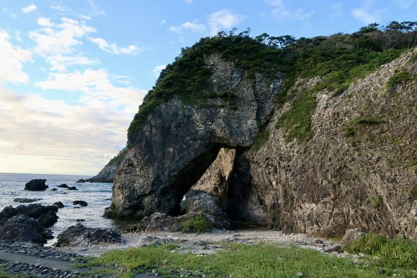 Oura beach’s horse-shaped rock