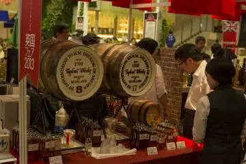 The 17-year old whiskey on the right was of a very high quality