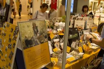 A portrait of Elizabeth Oliver at the ARK stall