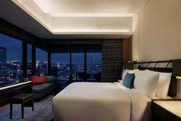 A lavish guest room