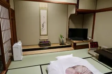 Japanese-style room at Awara Onsen Haiya