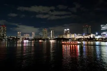 Nighttime views of Odaiba