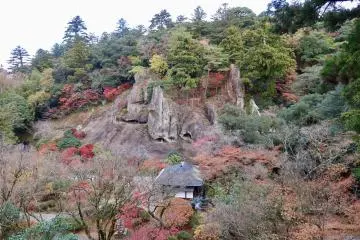 Ancient volcano-made caves