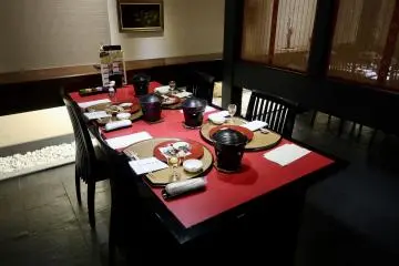A refined, yet cozy dining area